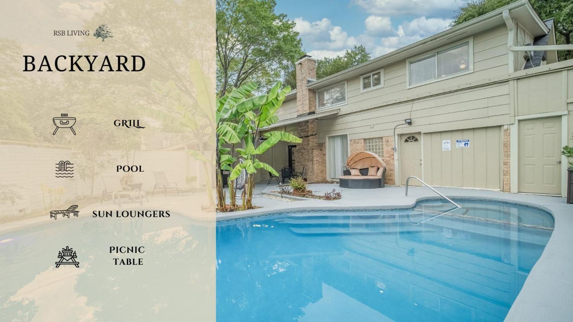 Stunning 5Br 2Ba Holiday Home With Private Pool And Cinema Dallas Eksteriør bilde